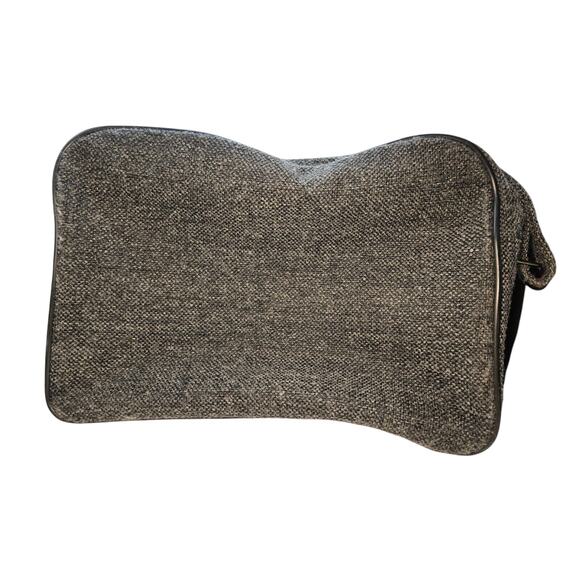 Vintage PIERRE CARDIN Gray Black Tweed Carry On Shoulder Bag with Strap Unisex - Picture 13 of 13